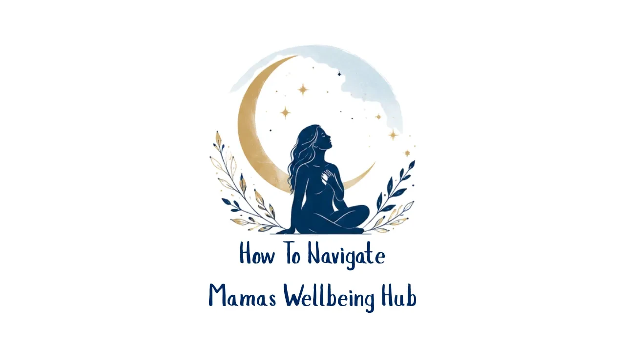 How-To of Mamas Wellbeing Hub lesson poster