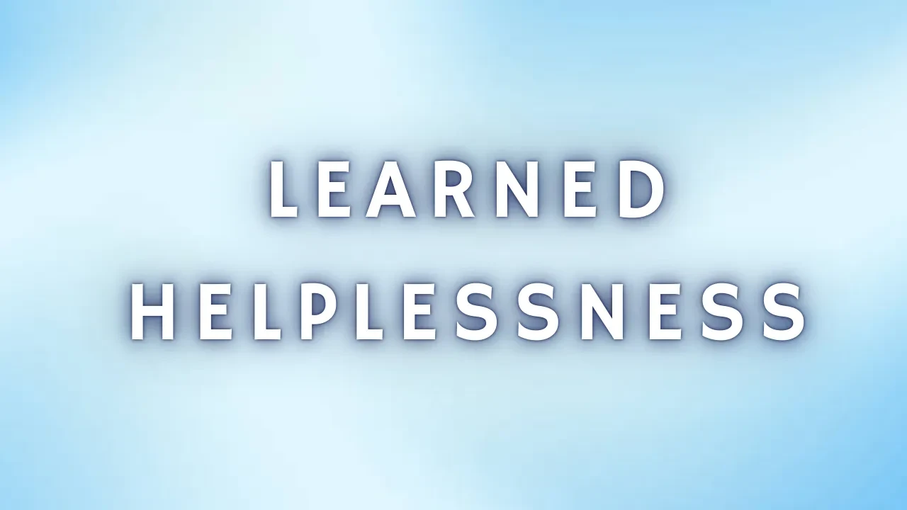 Learned Helplessness lesson poster