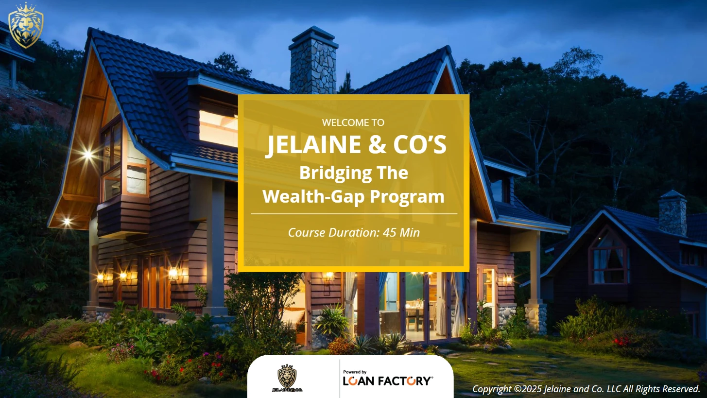 Jelaine’s Bridging The Wealth-Gap lesson poster