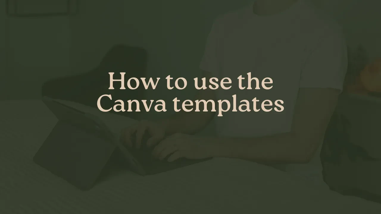 How to Use the Canva Templates lesson poster