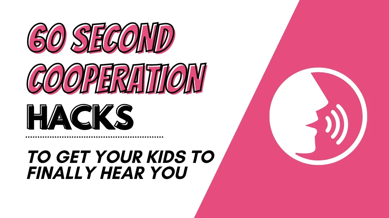 Day #4: 60 Second Cooperation Hacks lesson poster