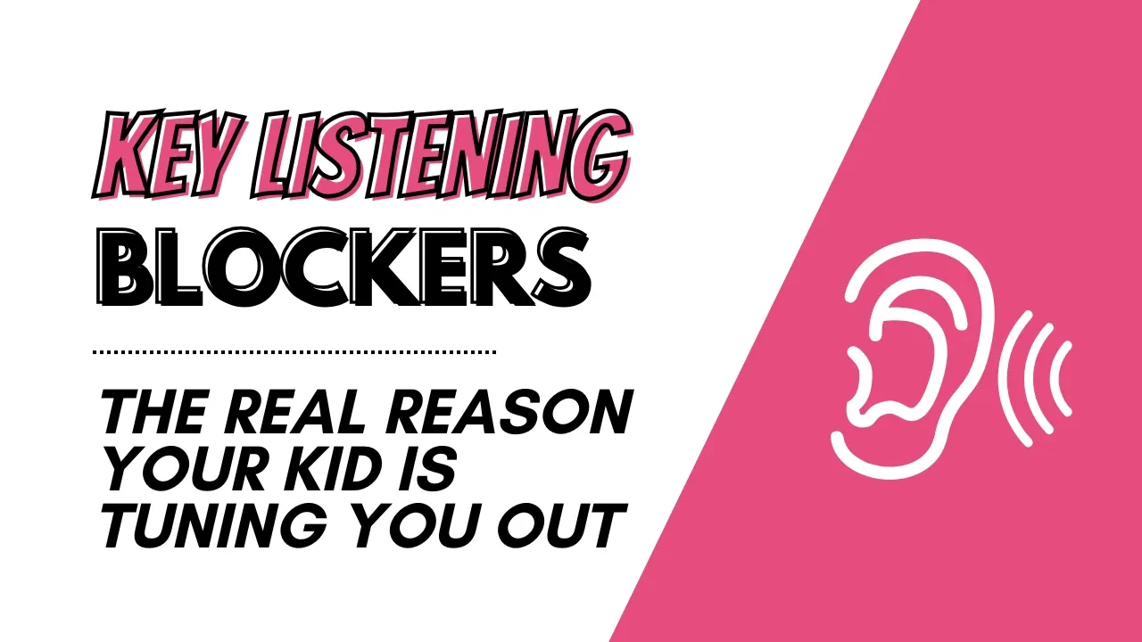 Day #3: Listening Blockers lesson poster
