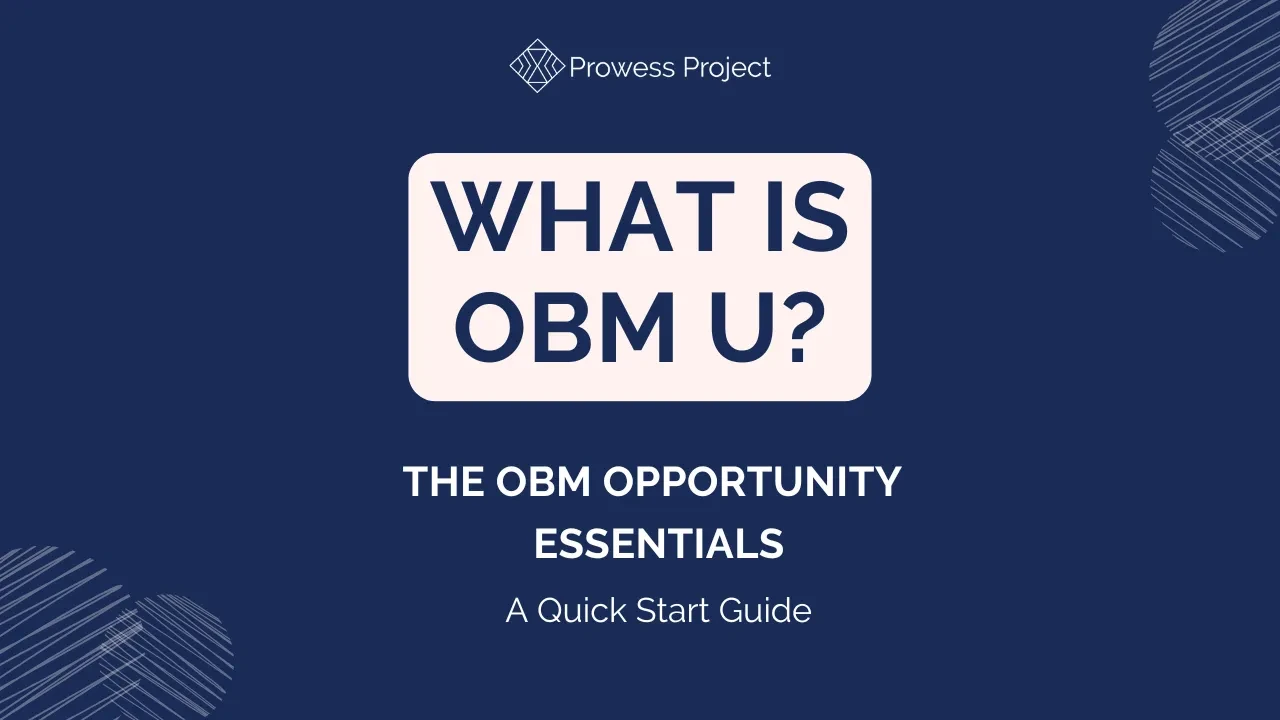 What is OBM U? lesson poster