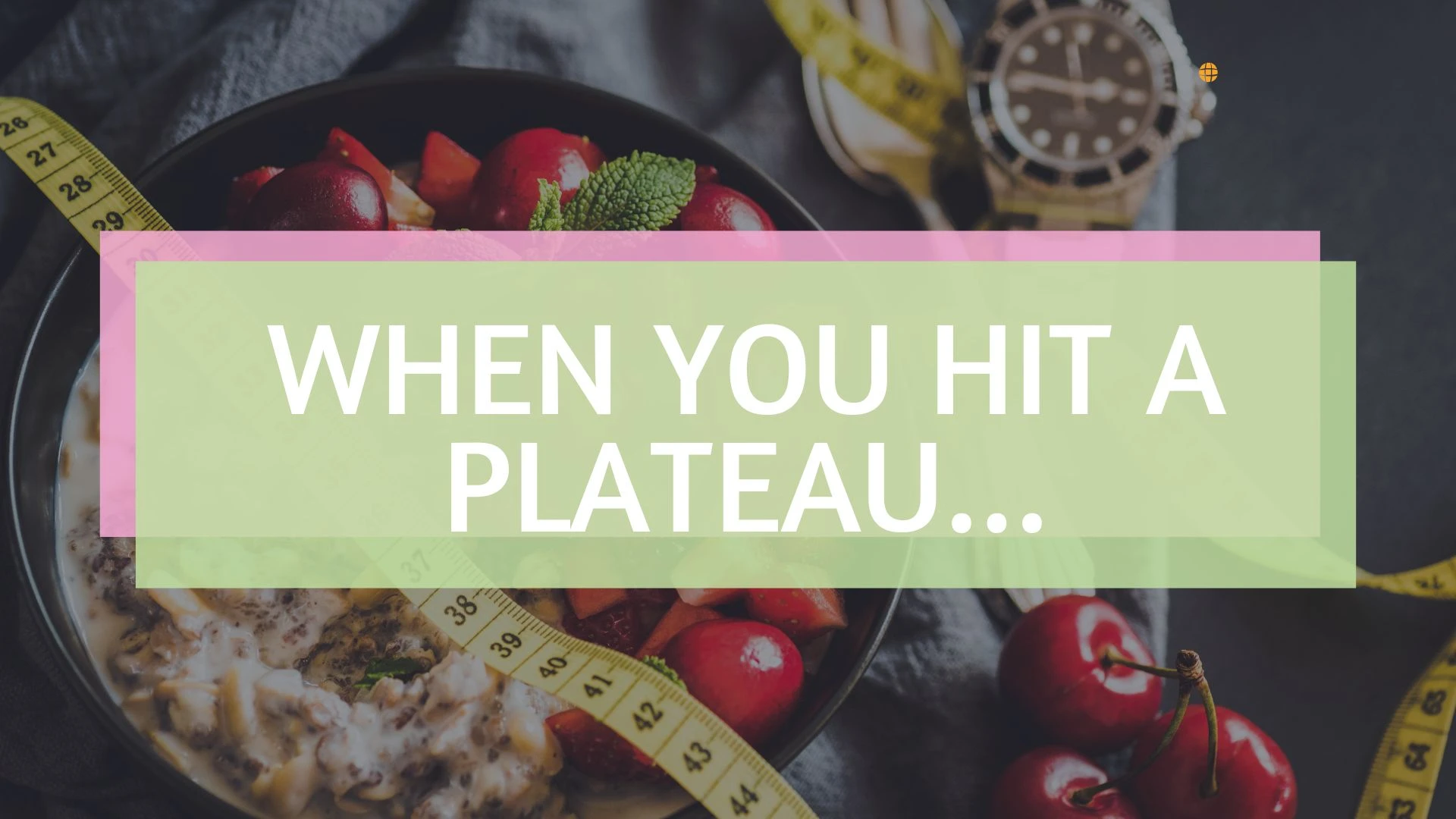 When You Hit a Plateau... lesson poster