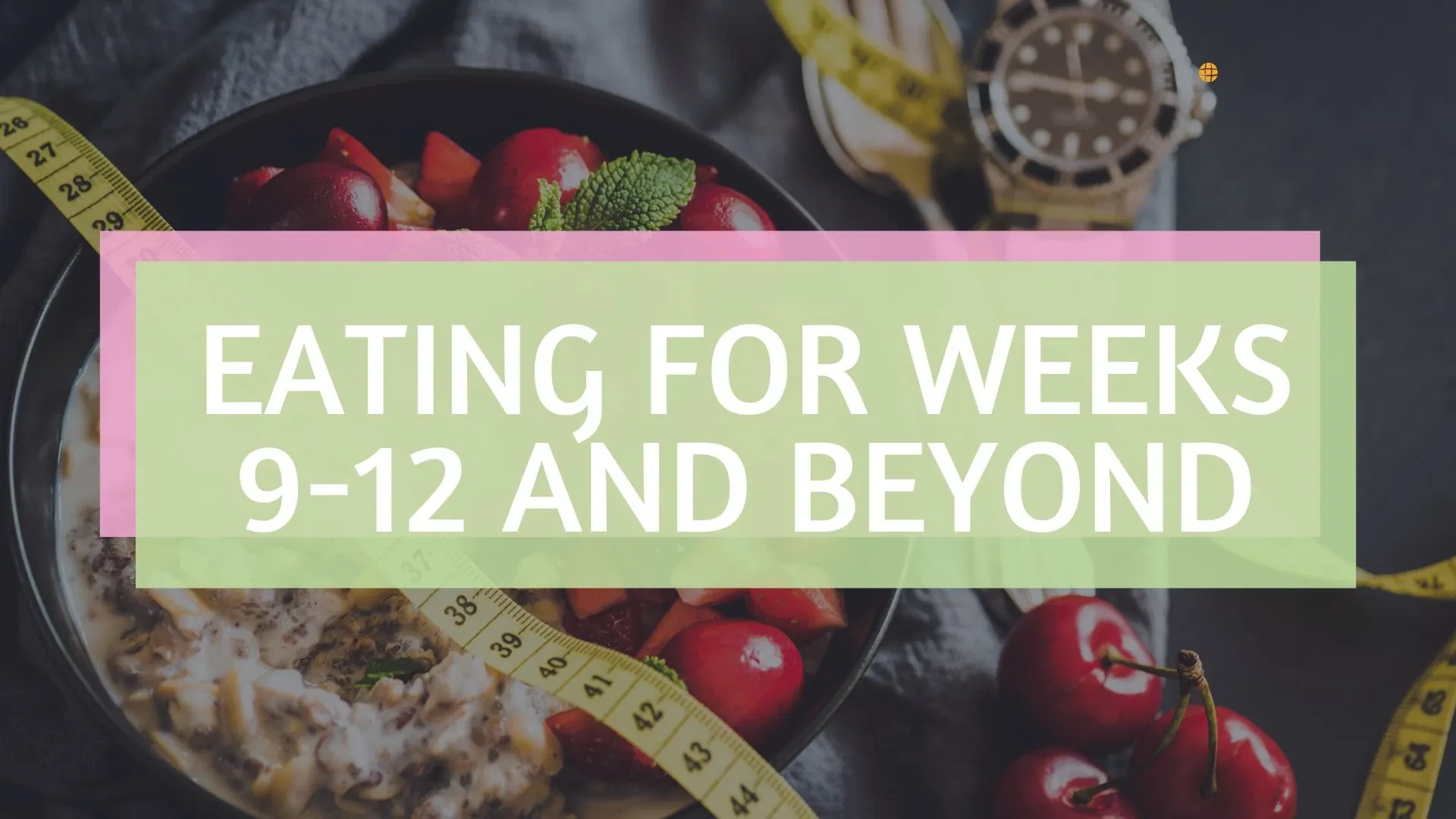 Eating For Weeks 9-12 and Beyond lesson poster