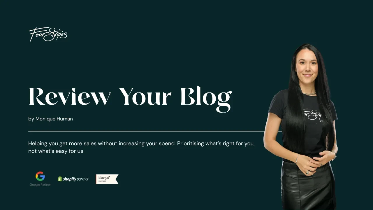 #4 Review Your Blog lesson poster