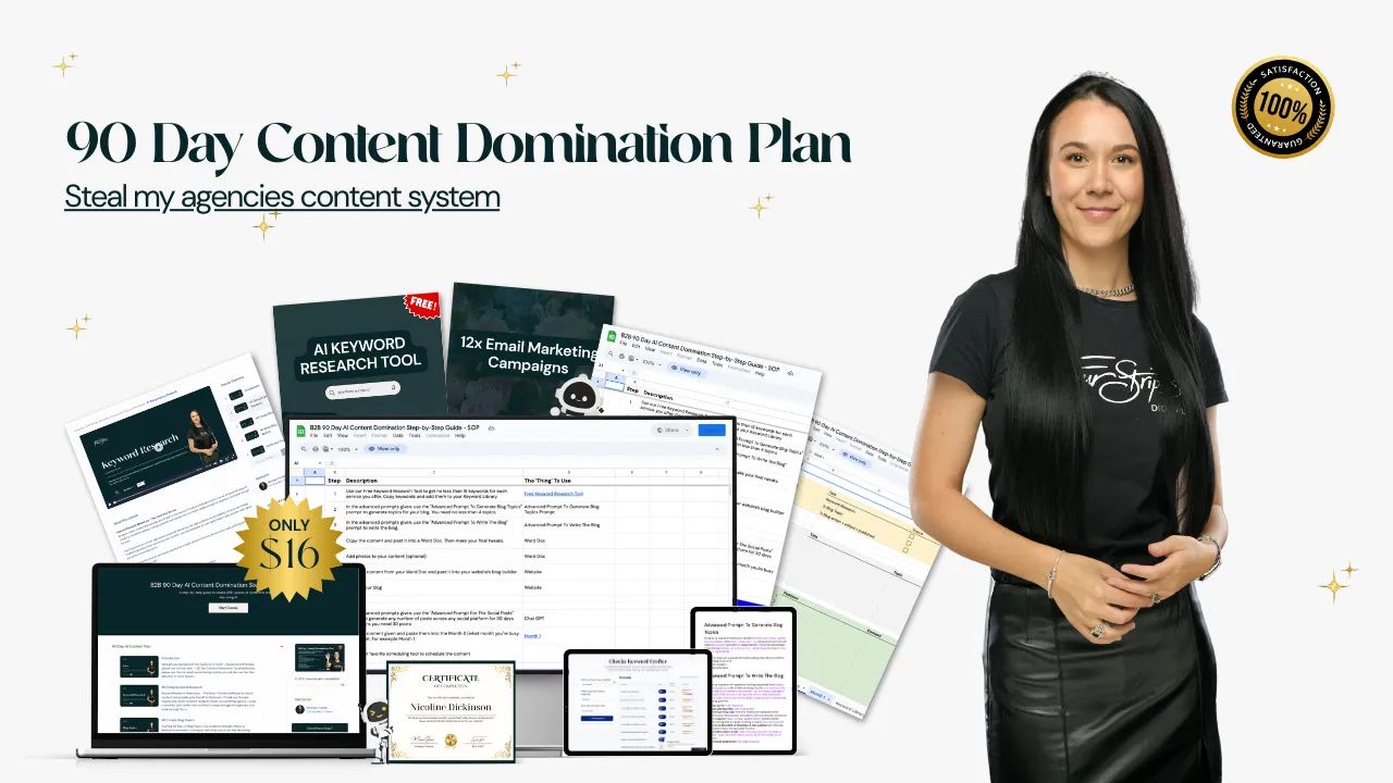 B2B 90 Day AI Content Domination Step-by-Step Guide