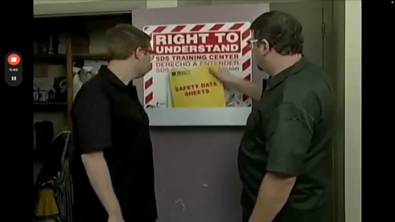 Hazard Communication in the Workplace lesson poster