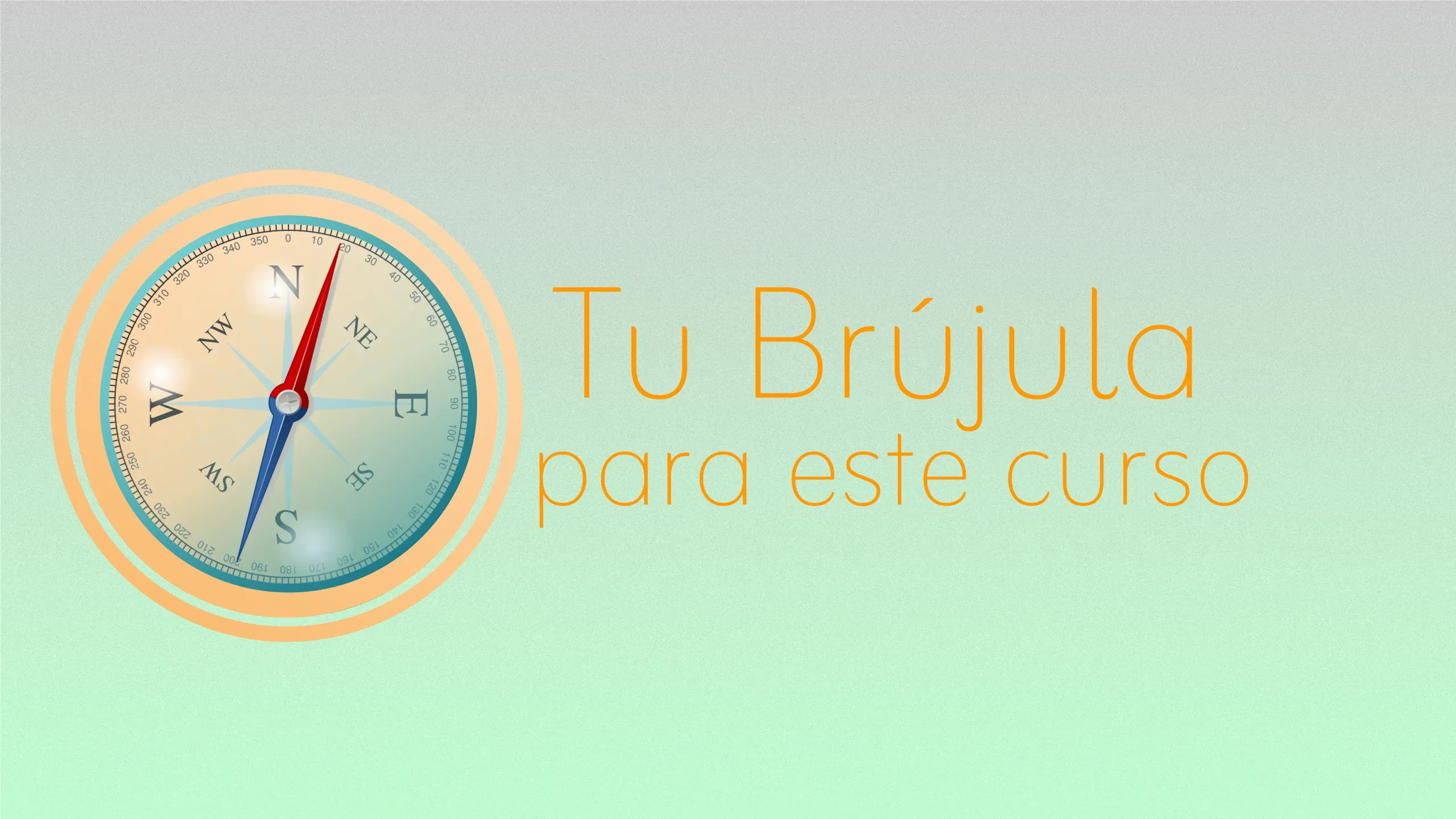 Brújula para navegar este curso lesson poster
