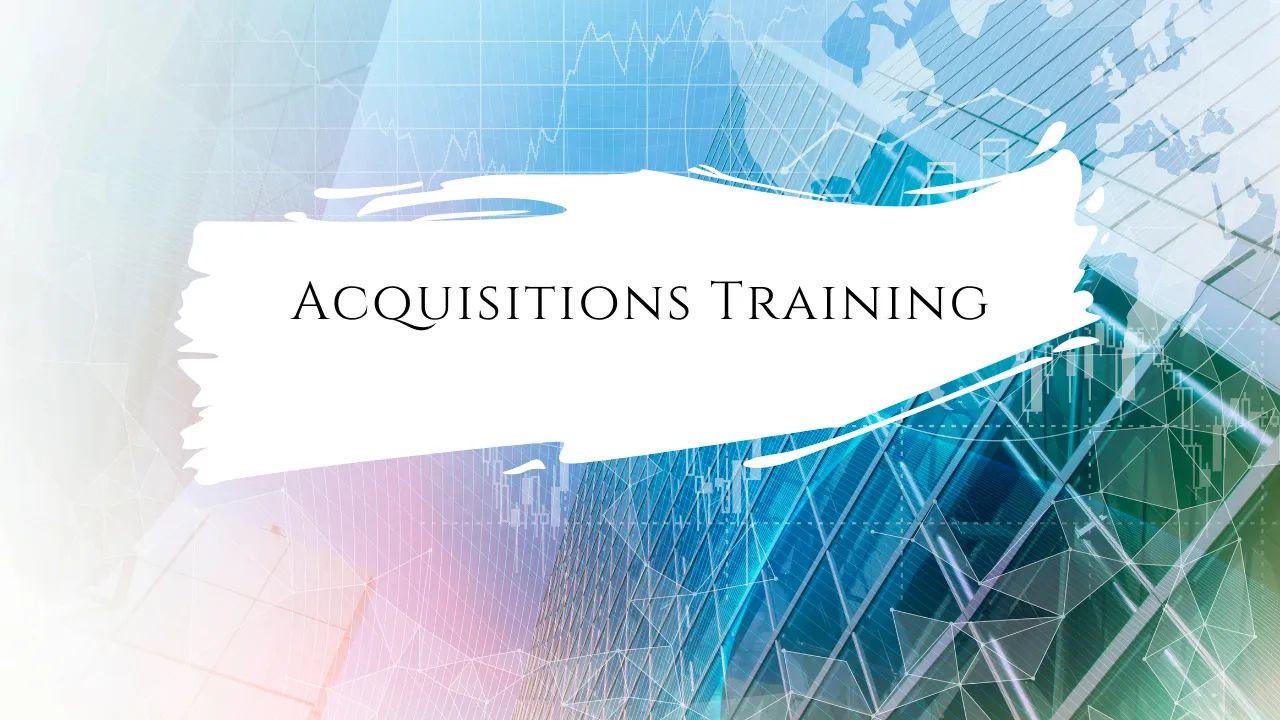 Acquisitions Training
