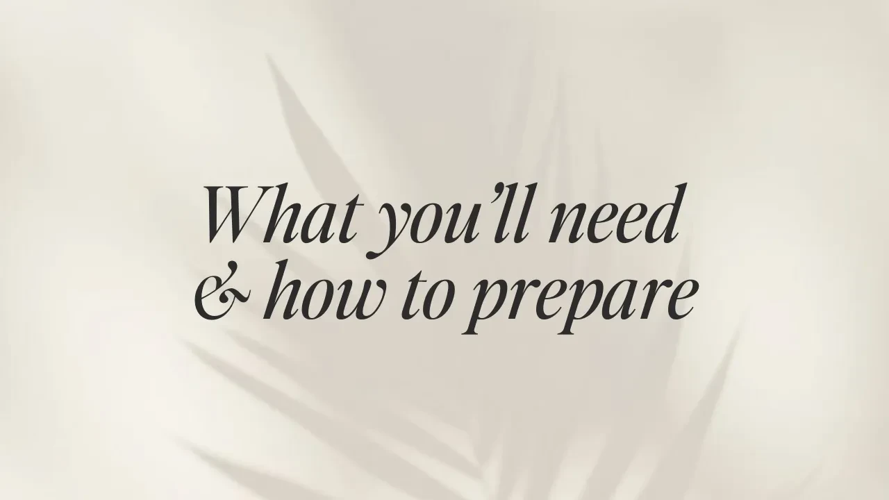 What You’ll Need & How to Prepare lesson poster