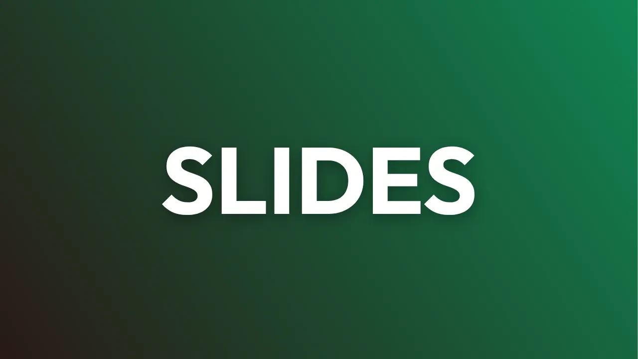 Slides lesson poster