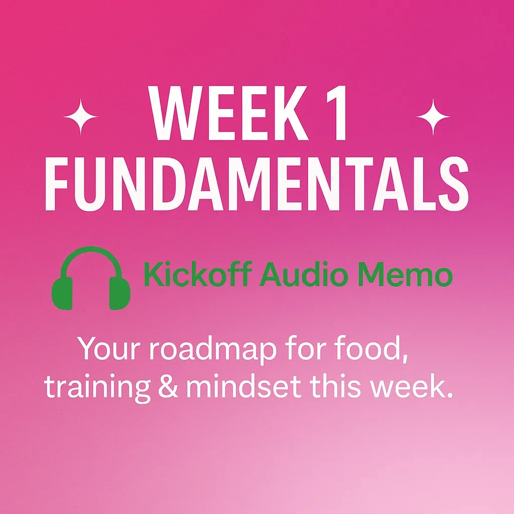Fundamentals of Week 1 - Audio lesson poster