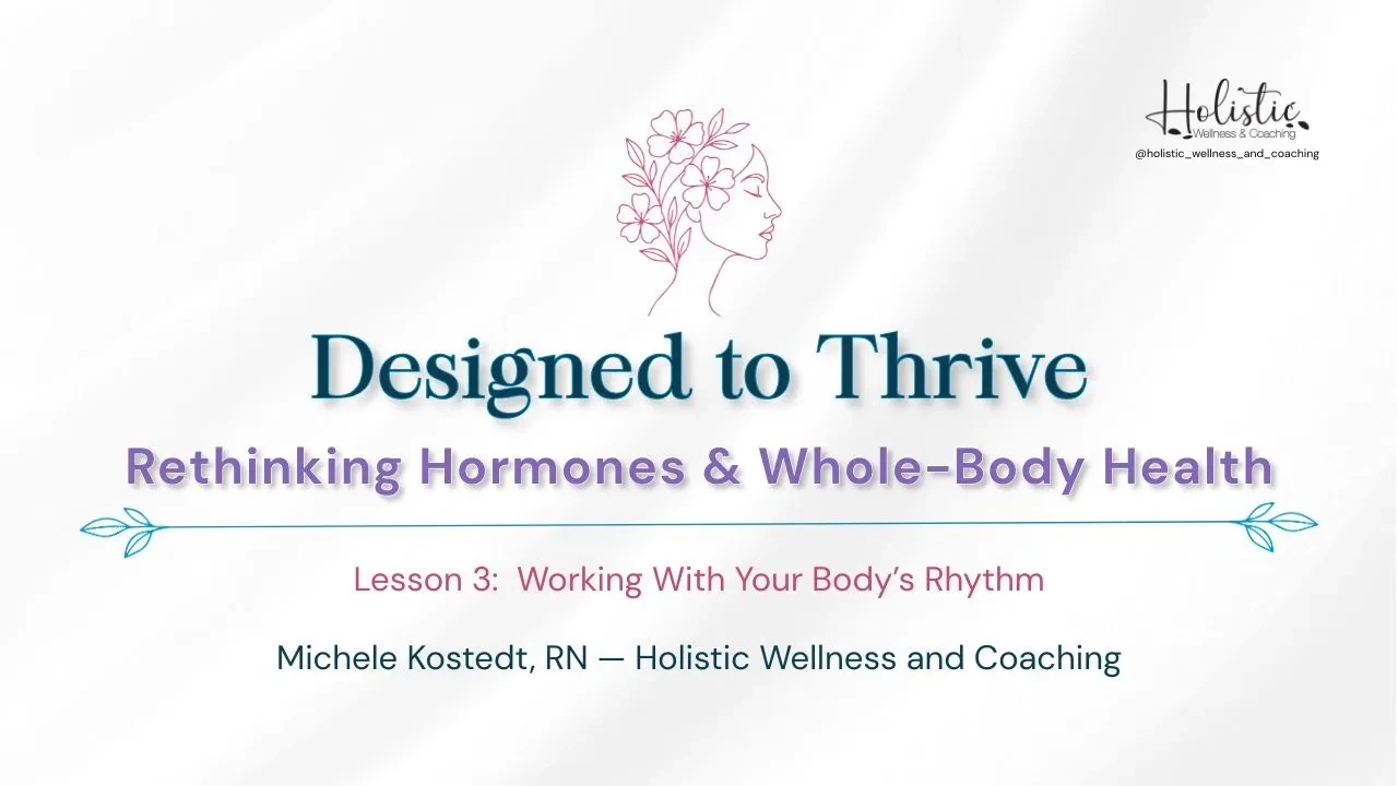Lesson 3: Working With Your Body's Rhythm lesson poster