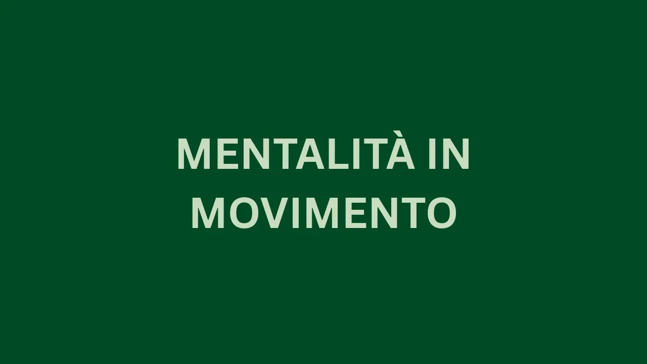 Mentalità in movimento lesson poster