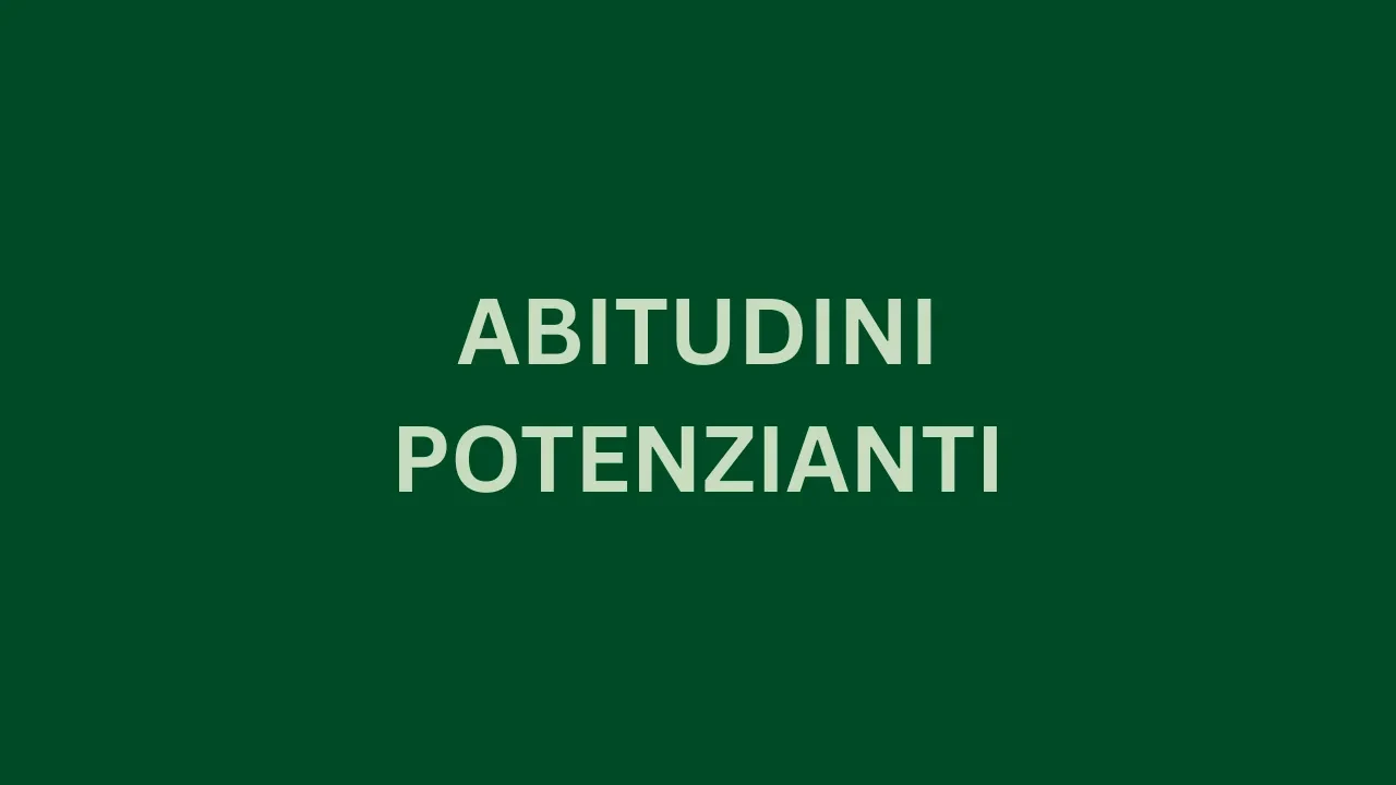 Abitudini Potenzianti lesson poster