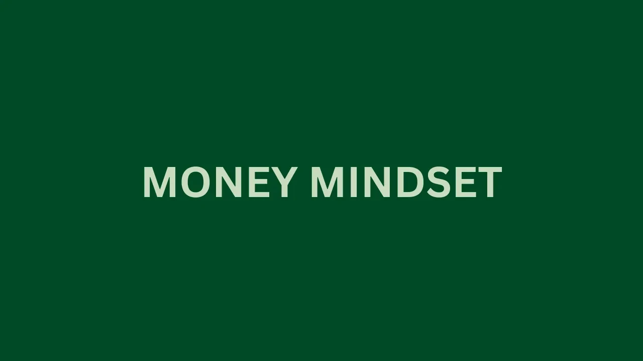 Money Mindset lesson poster