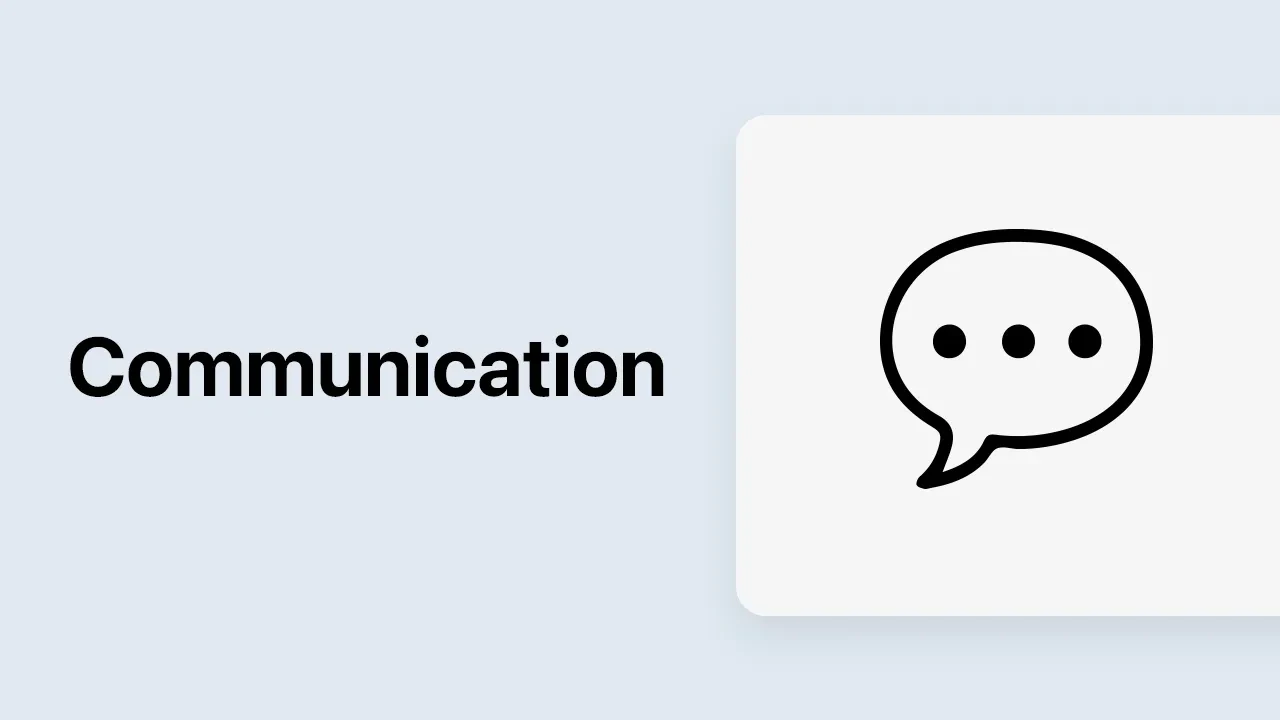 Communication lesson poster
