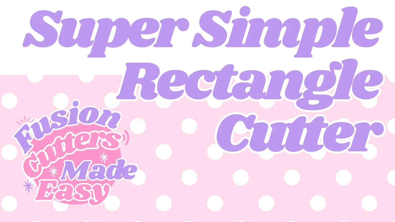 Super Simple Rectangle Cutter lesson poster