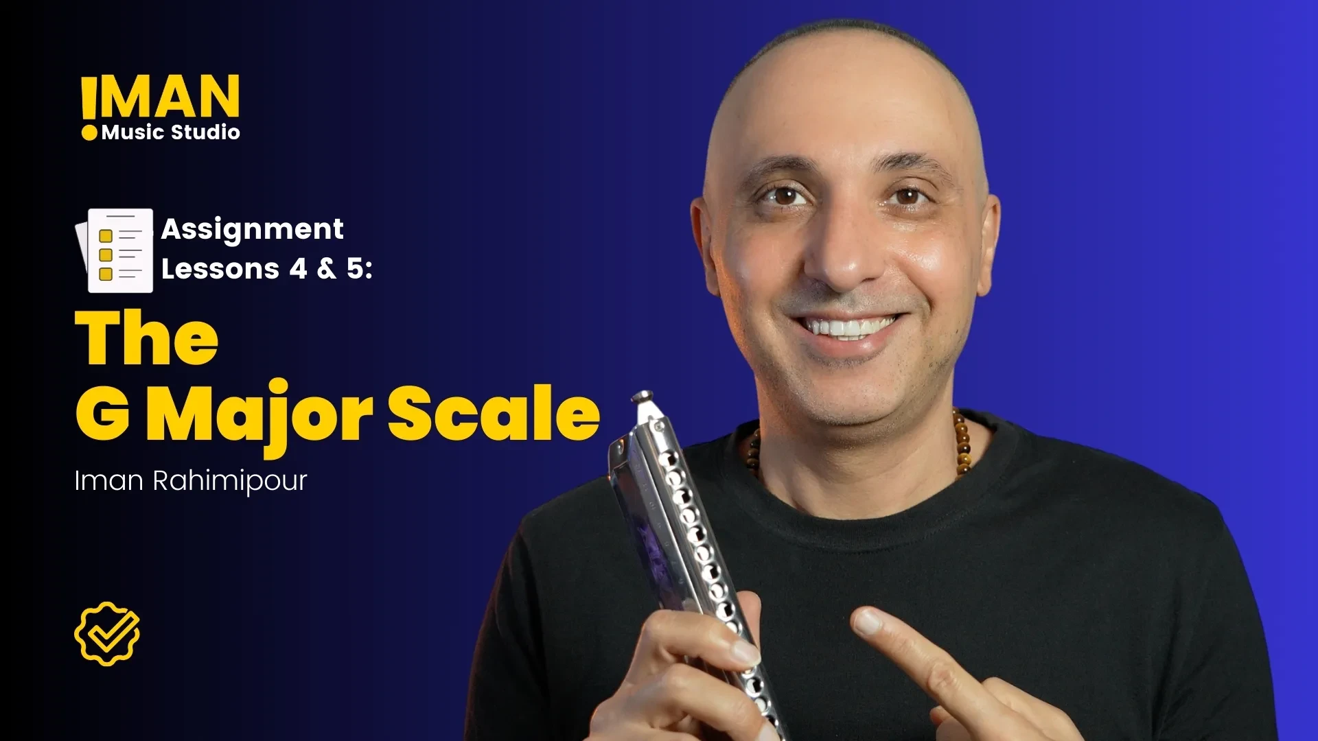 Assignment — Lessons 4 & 5: The G Major Scale lesson poster
