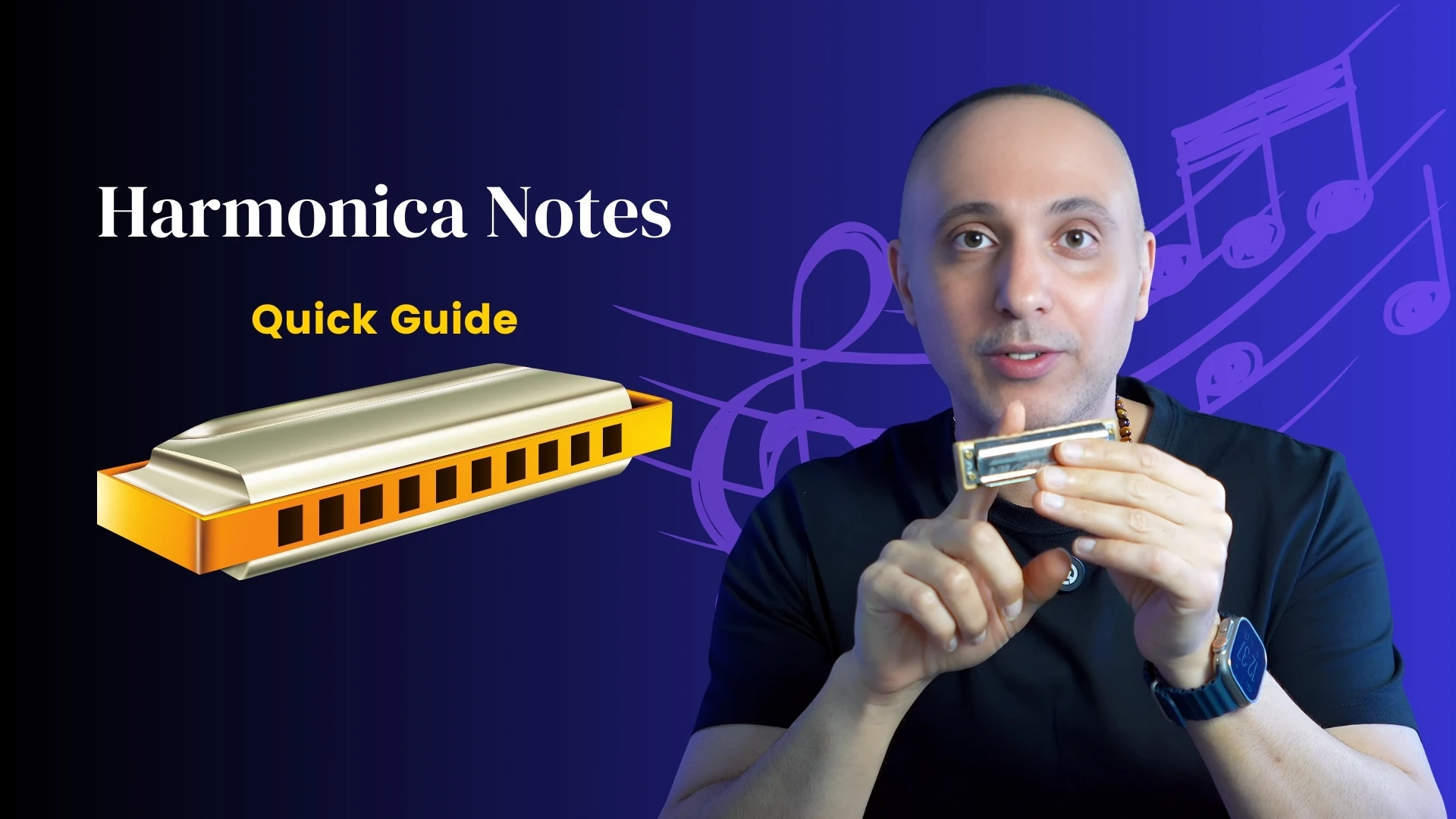 Lesson 2: Notes on Diatonic Harmonica lesson poster