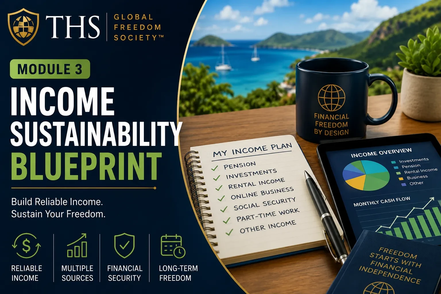 Module3 : Income Sustainability Planning lesson poster
