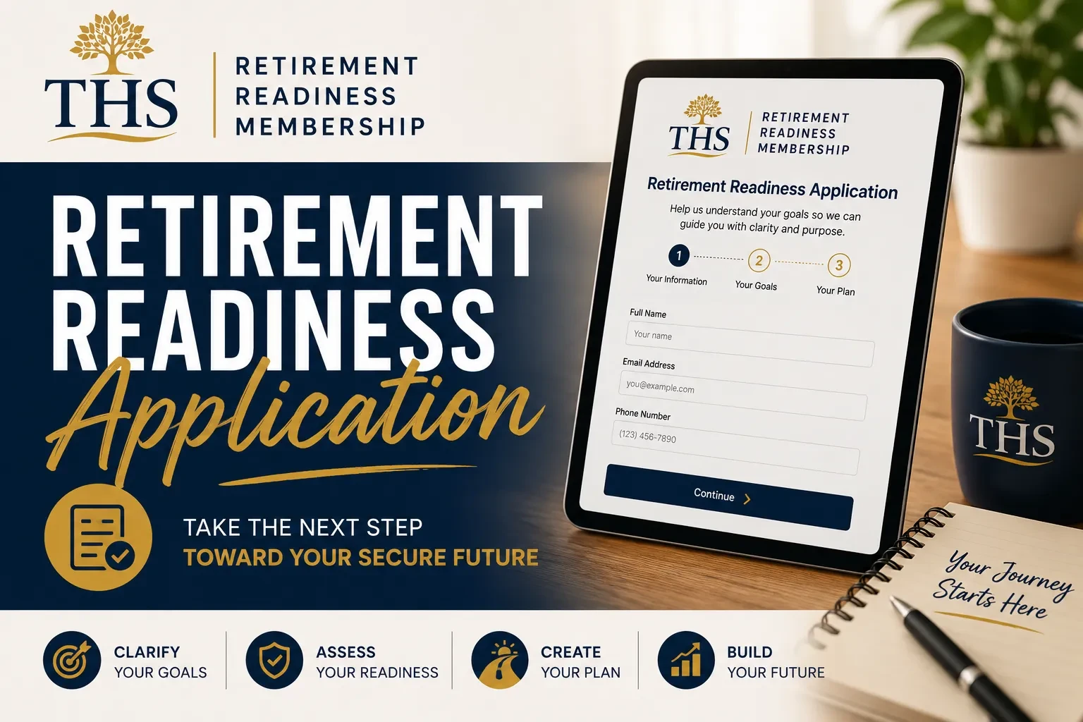 THS Retirement Readiness Application lesson poster