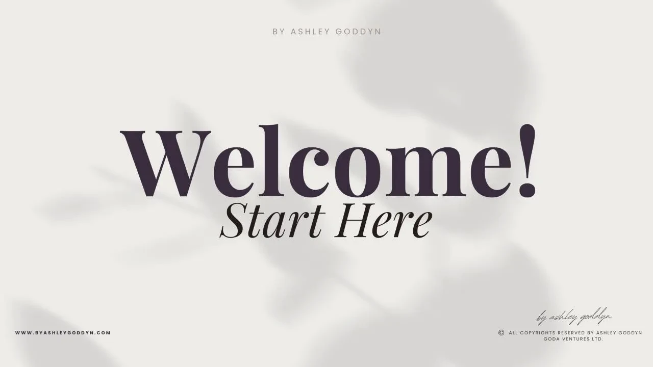 Welcome! lesson poster