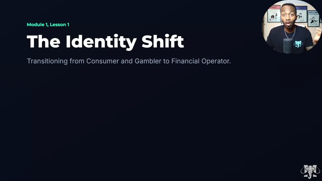 Module 1 Lesson 1 - Identity Shift lesson poster