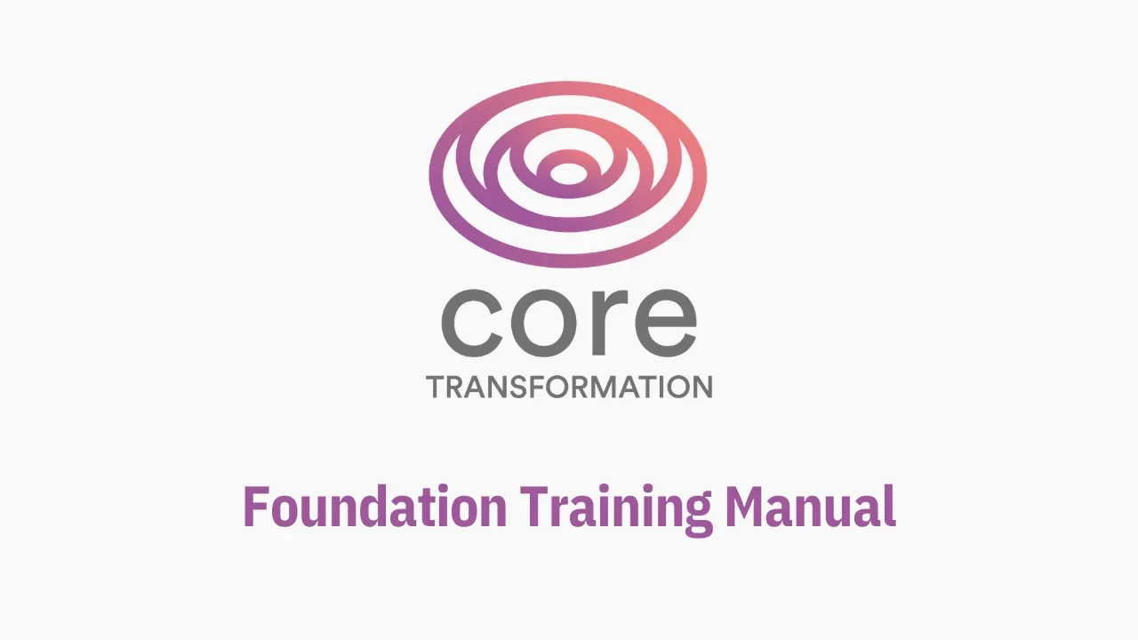 Foundation Training Manual lesson poster
