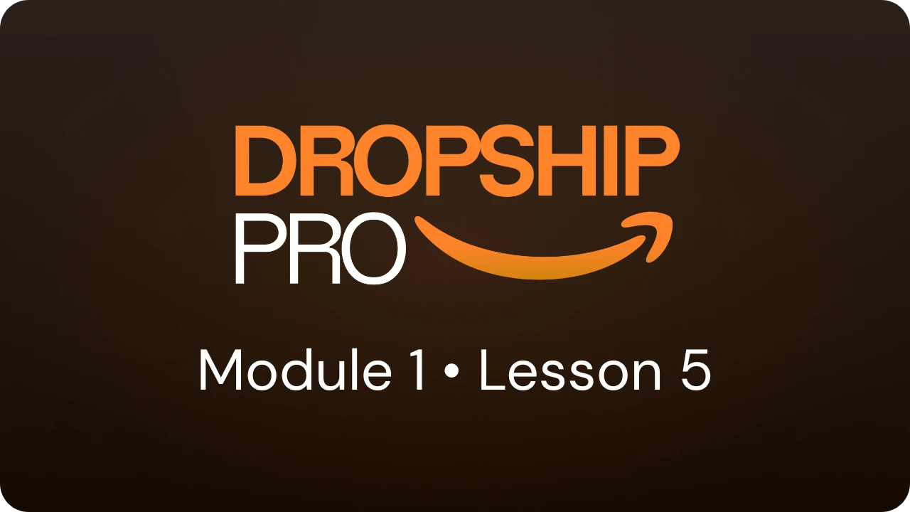 How To Find Products To Dropship On Amazon (Method #1) lesson poster