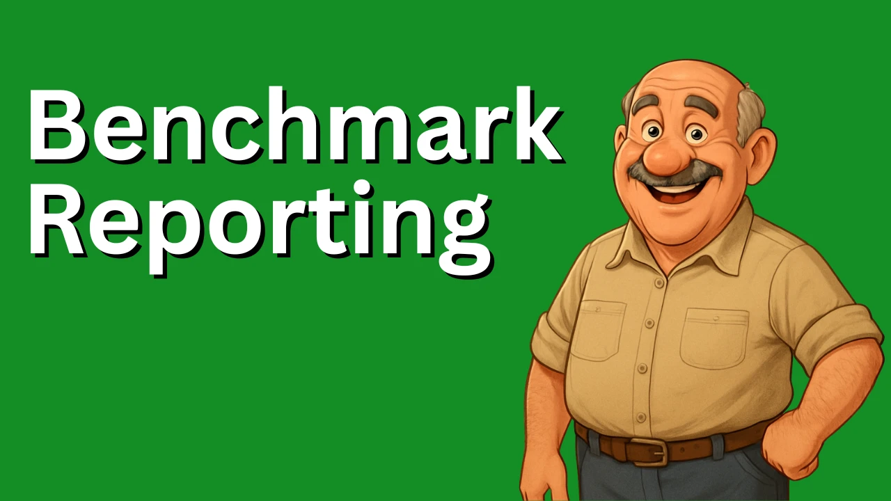 Benchmark Reporting... Where Are You Ranking Now? lesson poster