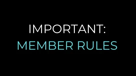 Important: Member Rules lesson poster