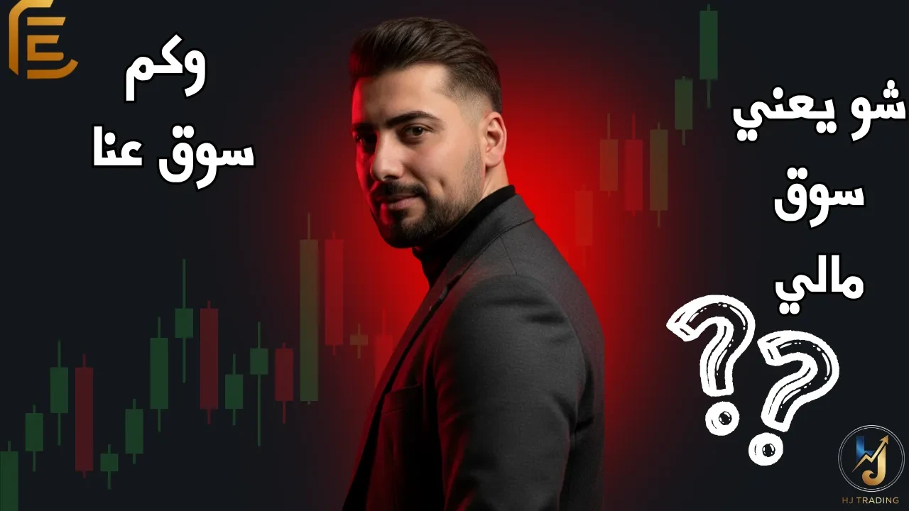 🌐 الدرس 3_ شو هو السوق المالي؟ وكم نوع موجود؟ lesson poster