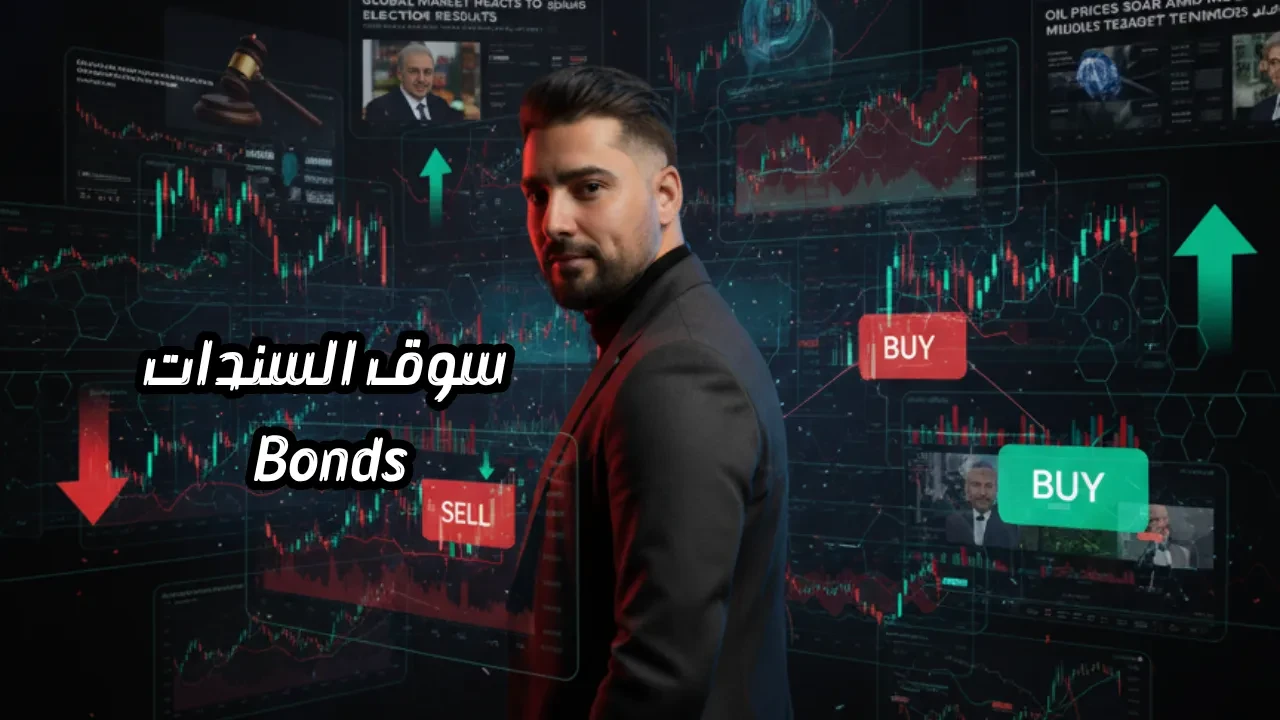 سوق السندات Bonds lesson poster