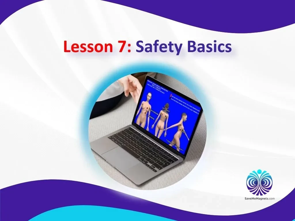 Lesson 7 — Safety Basics lesson poster