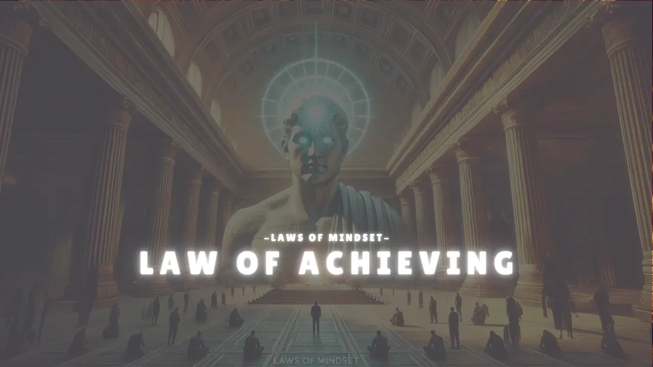 Law of Achieving lesson poster