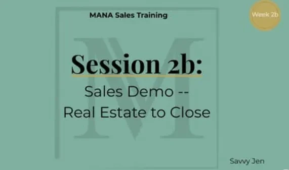 Lesson 2B: Sales Full Demo lesson poster