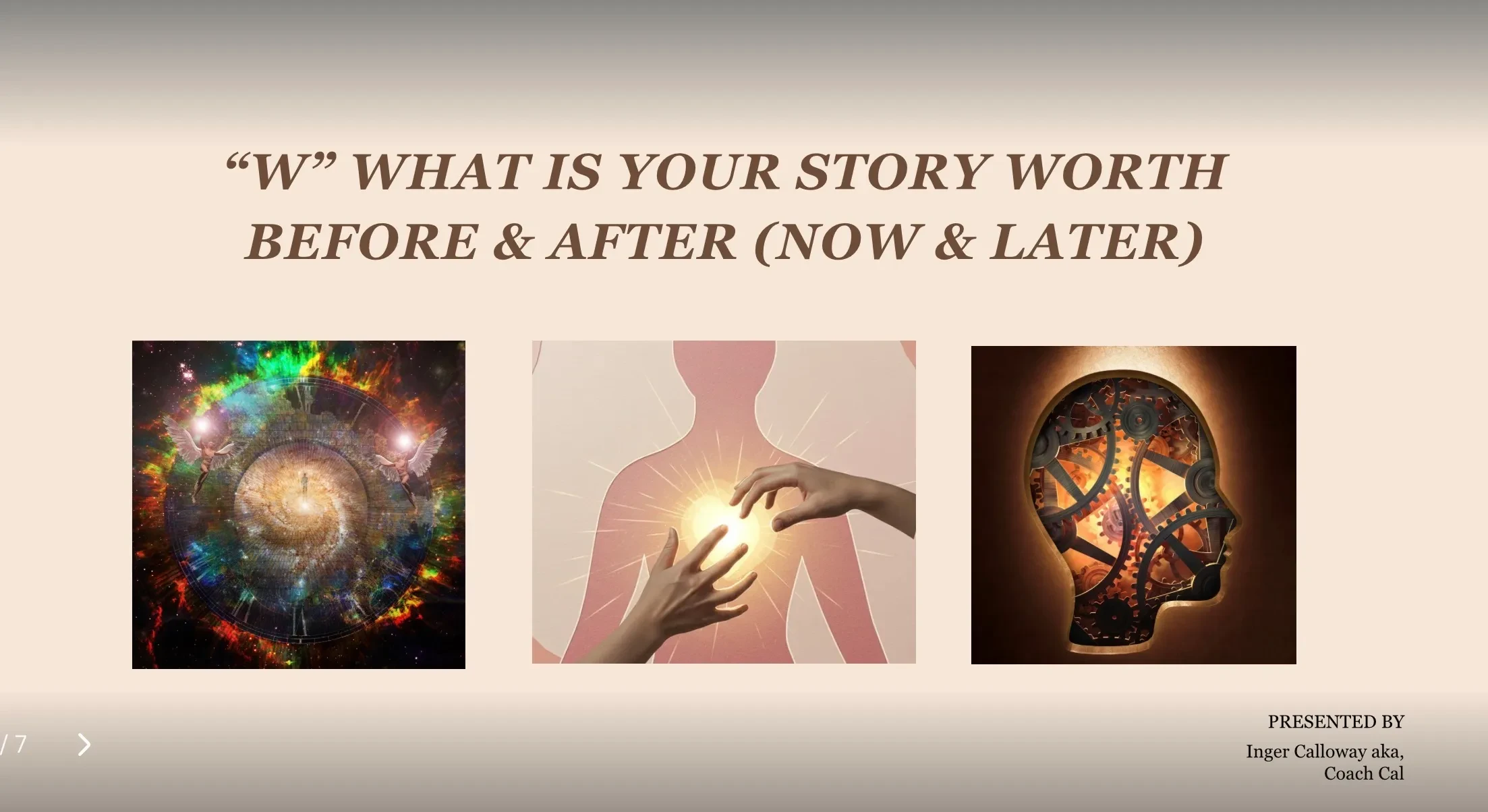 Lesson 2: Worth Is Defined By Your Story, Before, Now & Envisioned lesson poster
