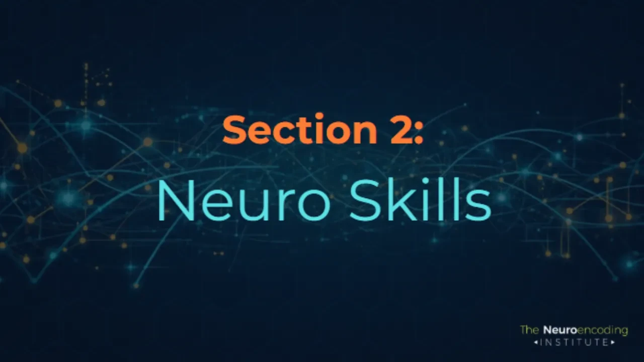 Section 2: Neuro Skills lesson poster