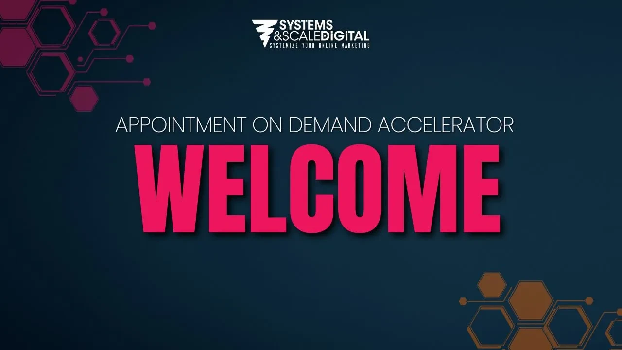 Welcome To The Program lesson poster