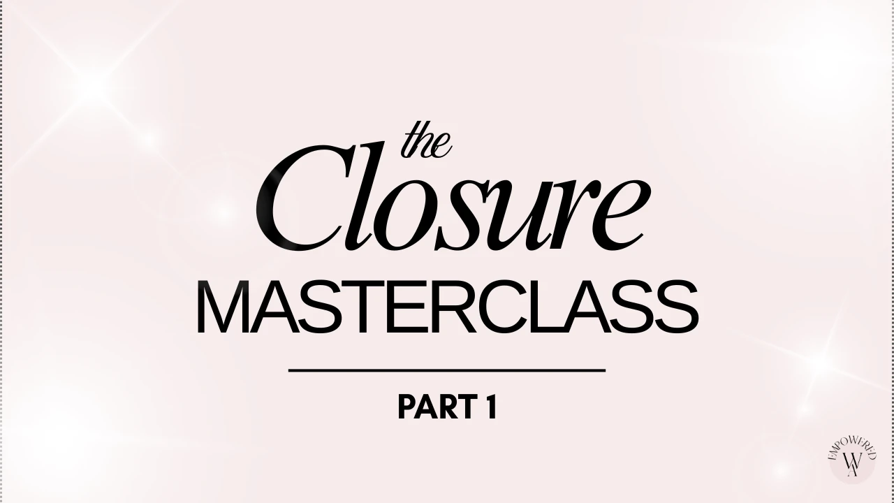 Closure Masterclass Part 1 lesson poster