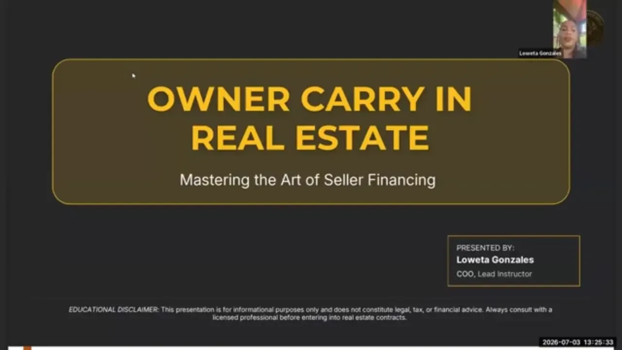Owner Carry lesson poster
