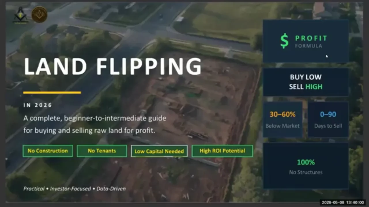 Land Flipping lesson poster