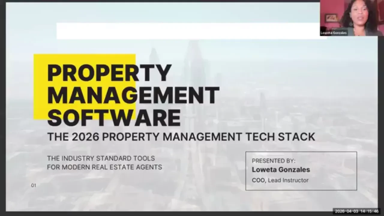 Property Management Software lesson poster