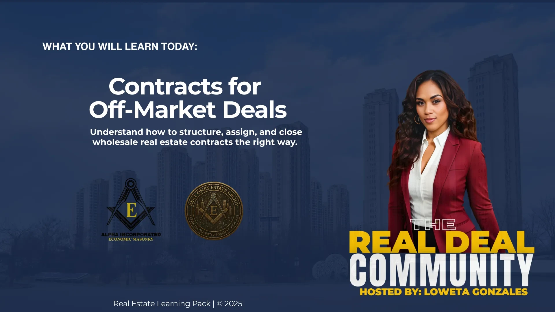 Contracts for Off-Market Deals lesson poster