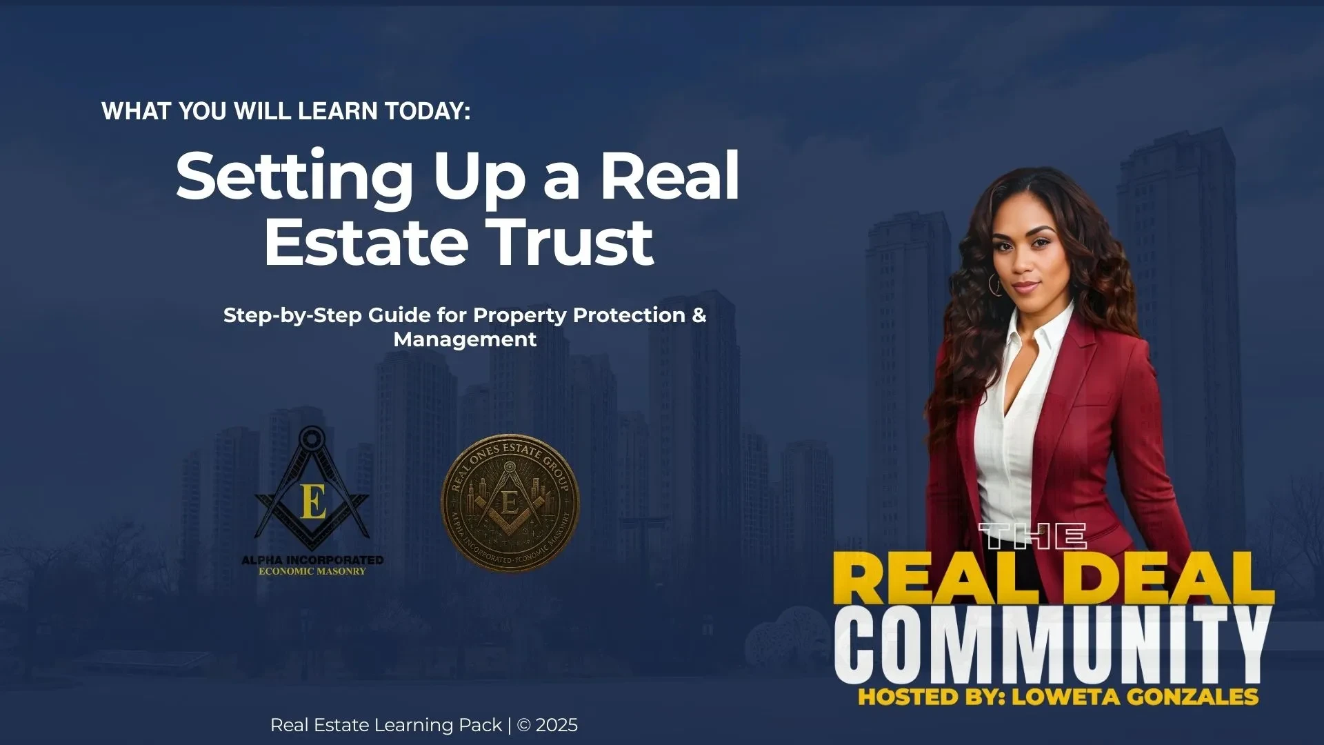 Setting Up a Real Estate Trust lesson poster