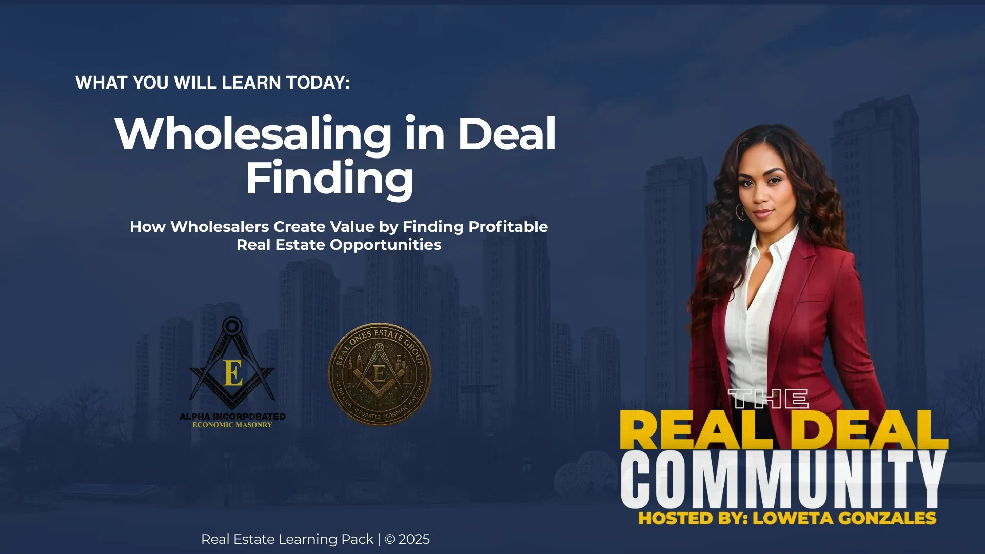 Wholesaling in Deal Finding lesson poster