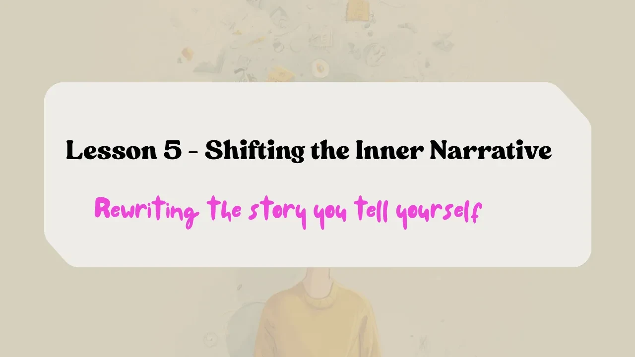 Lesson 5 - Shifting The Inner Narrative lesson poster
