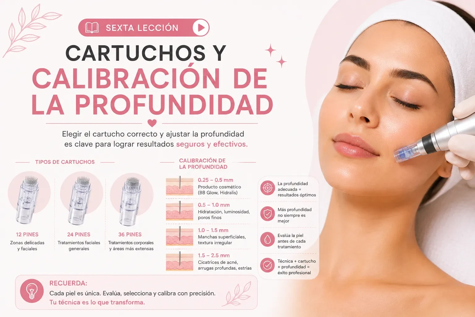 Cartuchos y calibración de la profundidad lesson poster